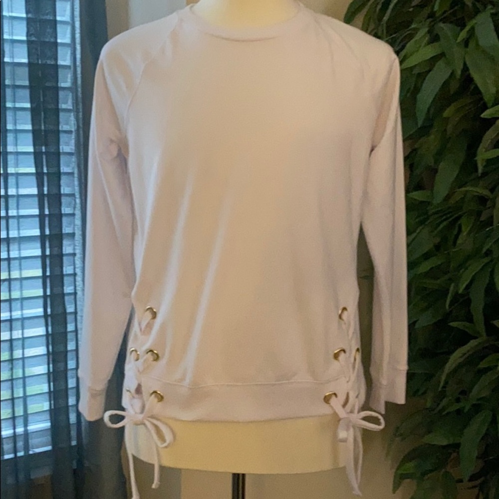 NEW! MICHAEL KORS WOMENS SIDE LACE UP SWEATER